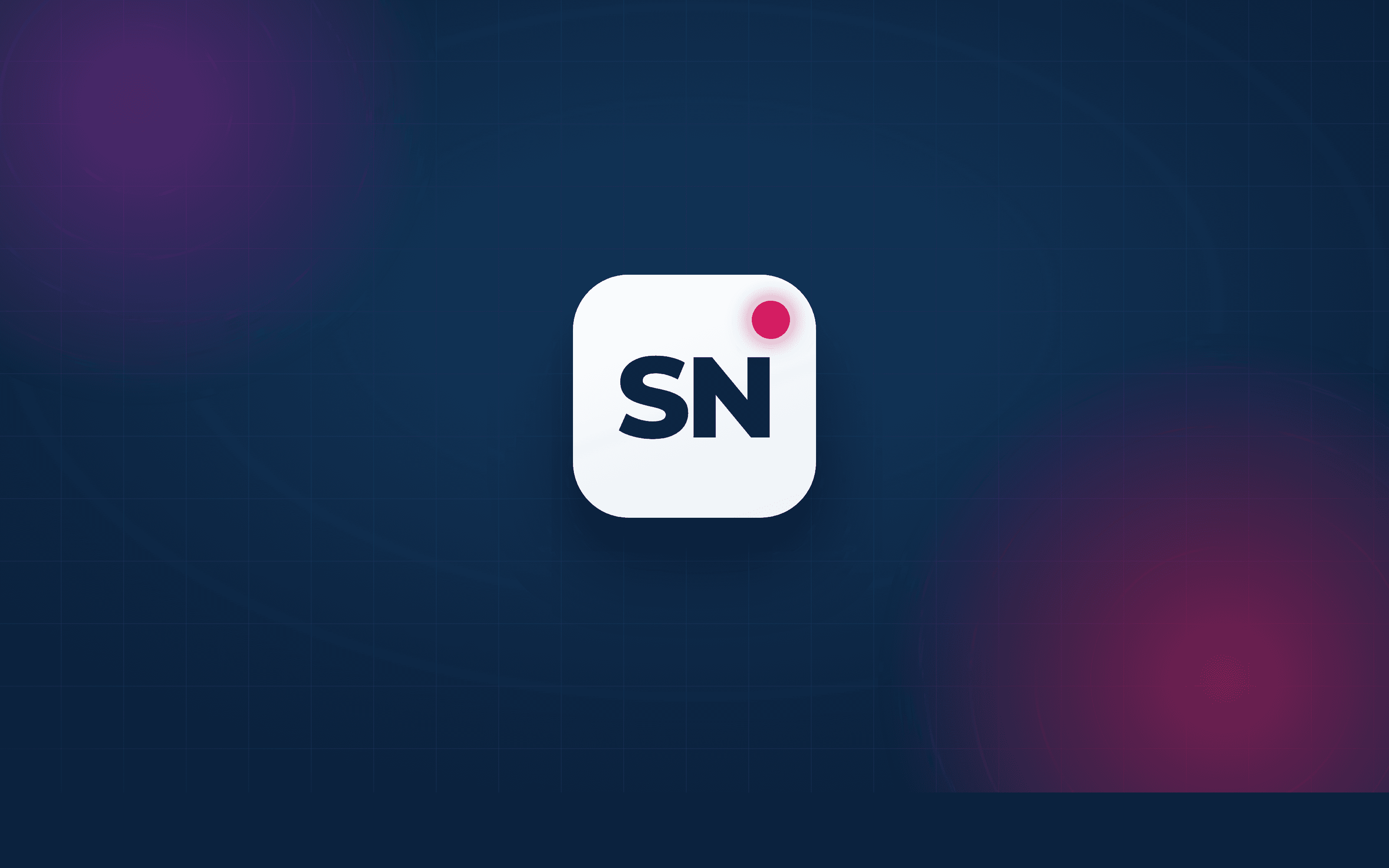 SocialNext brand mark on a dark navy backdrop