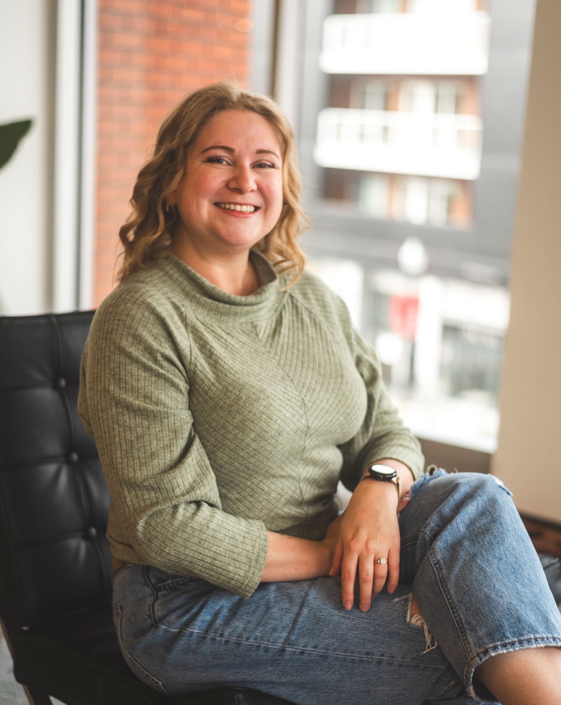 Full shot of Christy Seville